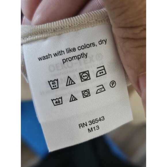 Michael Kords Men's  Slim Fit Dress Shirt Beige Formal  Size L - Picture 8 of 10